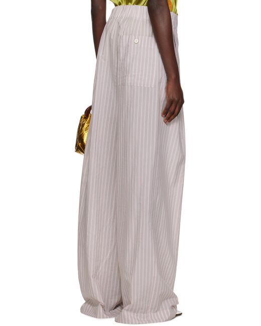Dries Van Noten Black Wide Pleated Trousers