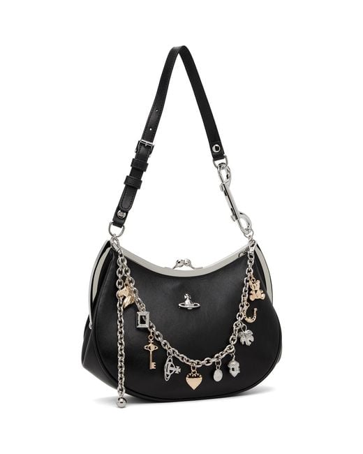 Vivienne Westwood Black Charm Frame Purse