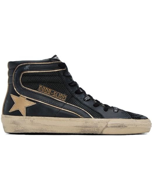 Golden Goose Deluxe Brand Black Ssense Exclusive Slide Sneakers
