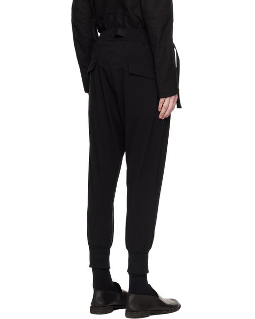 The Viridi-anne Black Water-repellent Trousers for men