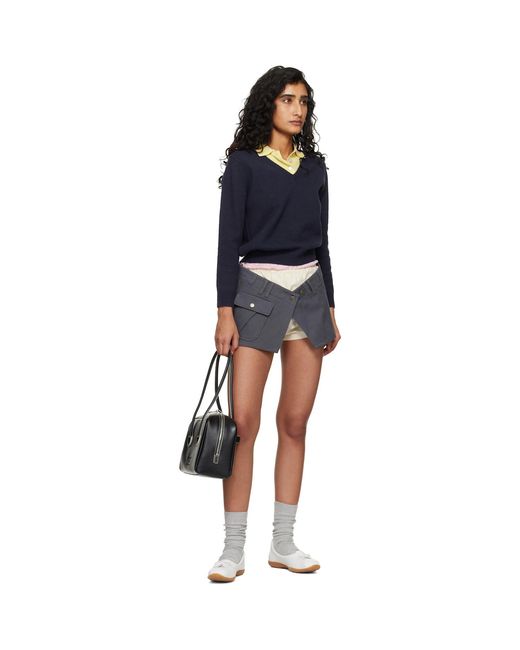 MARGE SHERWOOD Black Soft Boston Bag