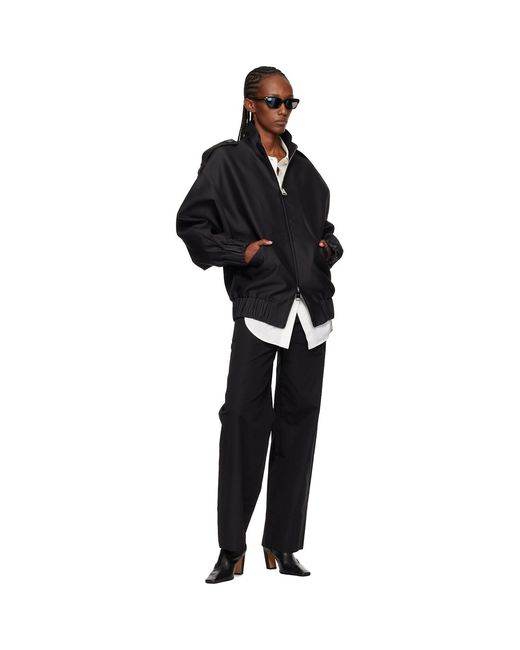Khaite Black Sigi Bomber Jacket
