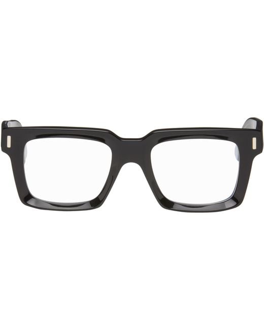 Cutler & Gross Black 1386 Square Optical Glasses for men