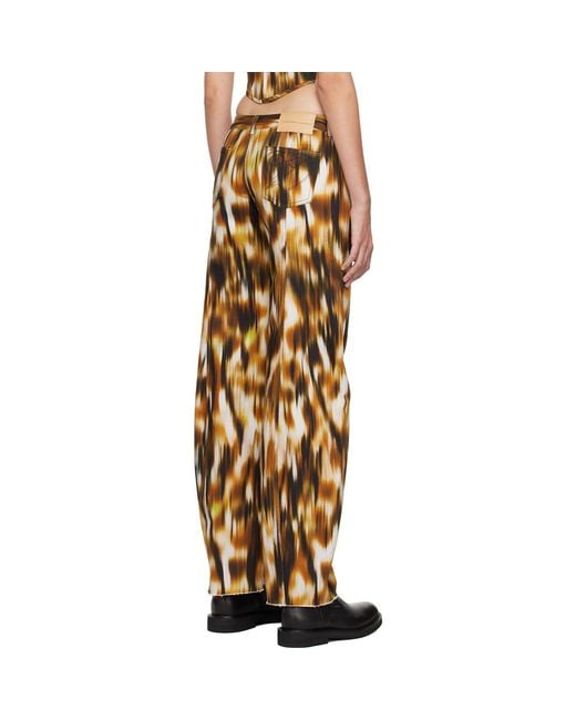 Priscavera Metallic Printed Jeans