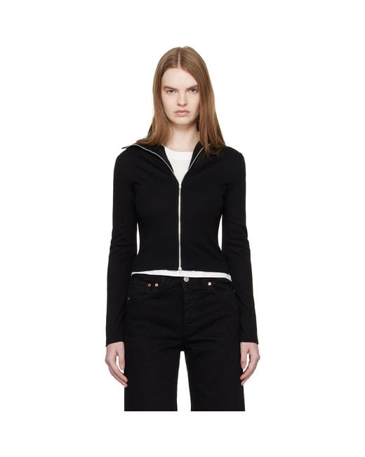 Our Legacy Black Slim Zip Longsleeve Jacket