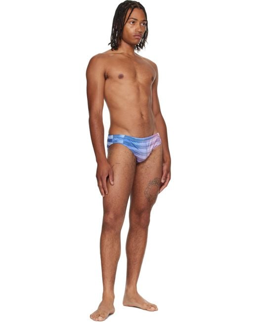 Jean Paul Gaultier Blue 'The Air' Swim Briefs for men