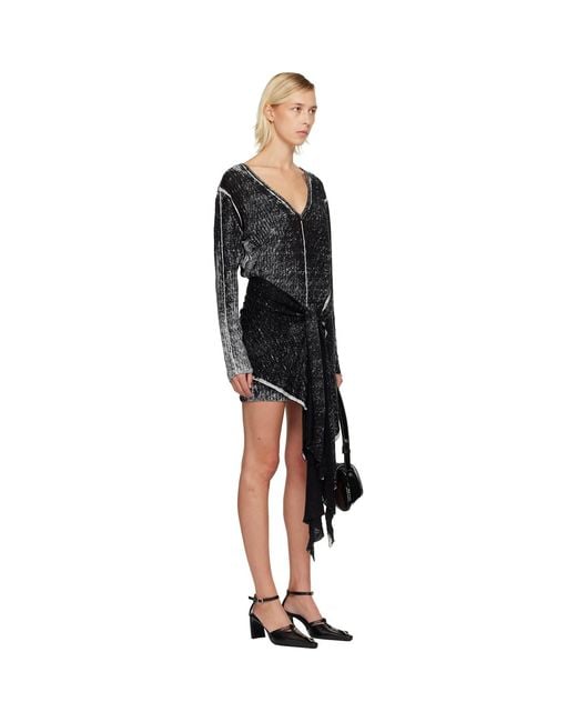 DIESEL Black M-Egaknot Minidress