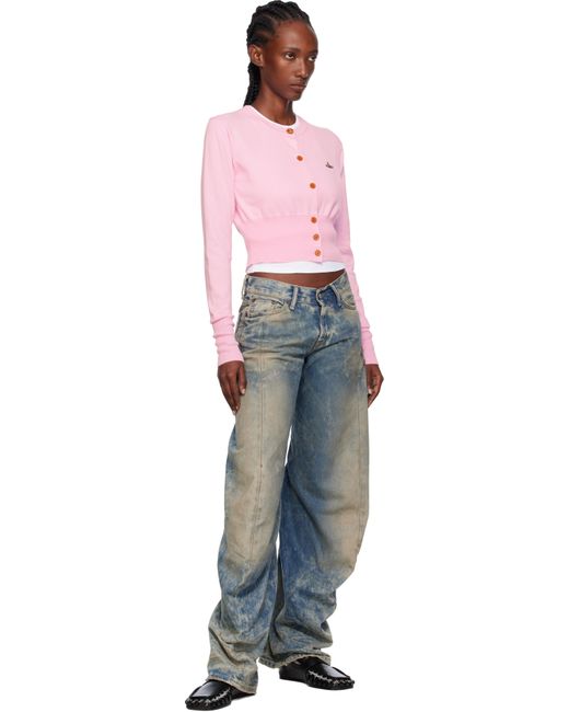 Vivienne Westwood ピンク Bea クロップド カーディガン Pink