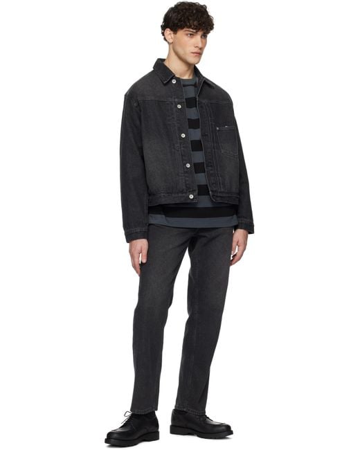 Uniform Bridge Black Western Denim Shirt for men