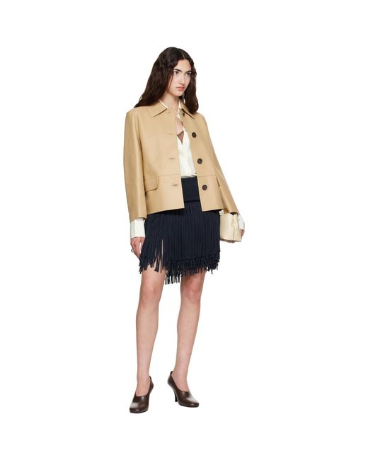 Totême Natural Bonded Leather Jacket