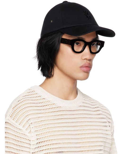 Wooyoungmi Multicolor Black Embroidered Cap for men
