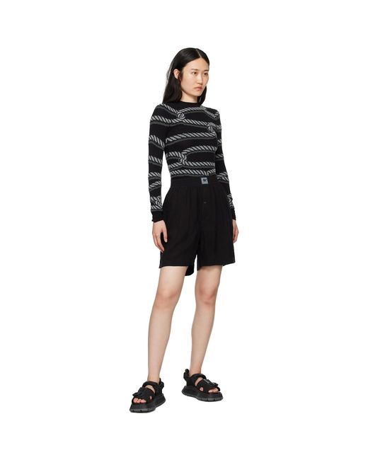 Eytys Black Aniara Shorts