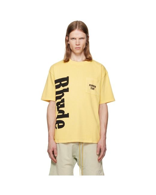 Rhude Metallic Logo Pocket T-Shirt for men
