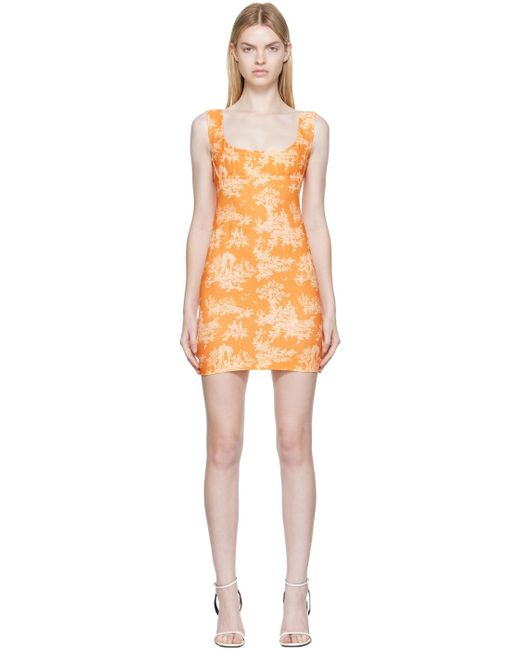 Miaou Black Orange Vivi Minidress