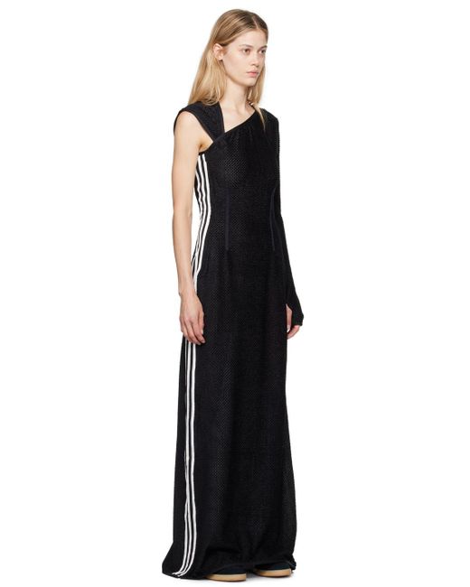 Y-3 Black Warp Maxi Dress