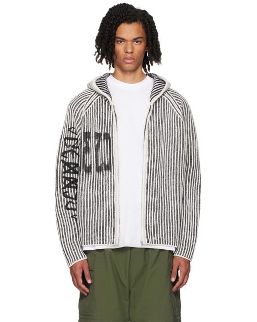 032c Gray Crusader Hoodie for men