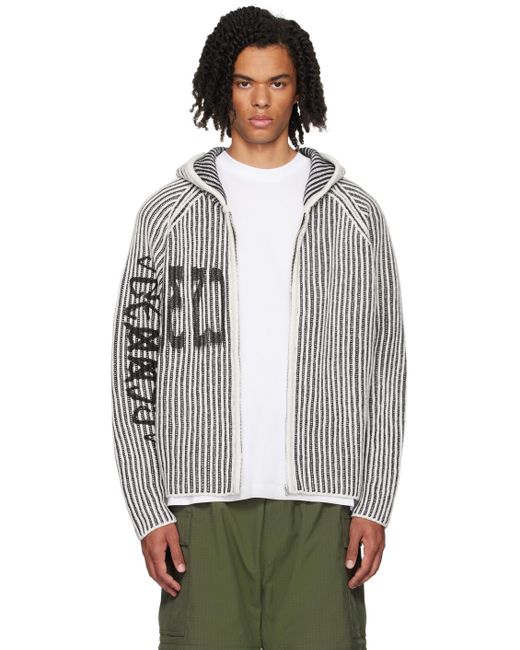 Pull À Capuche Gris À Imprimés Crusader 032c pour homme en coloris Gray