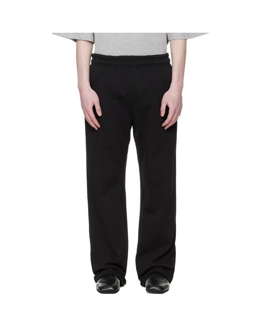 Entire studios Black Straight Leg Sweatpants for men