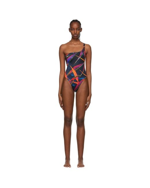 Louisa Ballou Black Recycled Nylon One-Piece Swimsuit