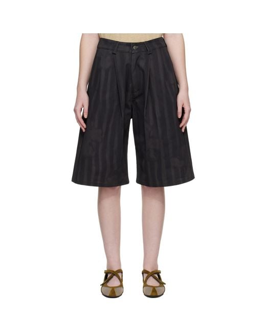 Collina Strada Black Catchfly Shorts