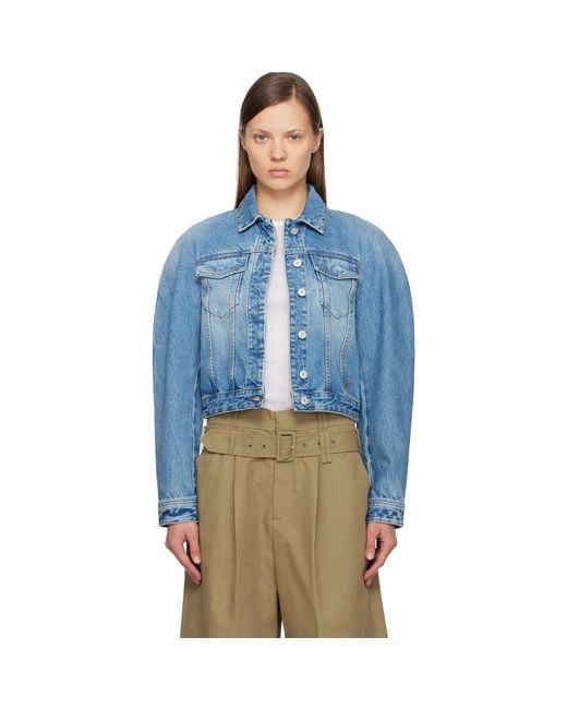 Jacquemus Blue 'The Ovalo De-Nîmes' Denim Jacket