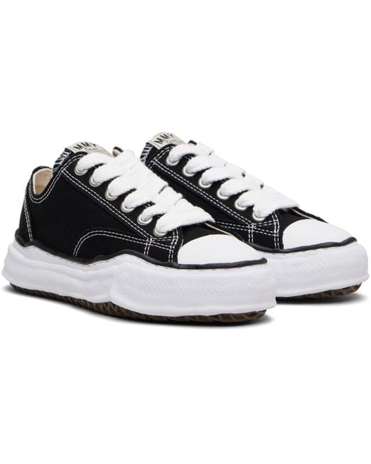 Maison Mihara Yasuhiro Black Peterson Og Sole Canvas Low-Top Sneakers