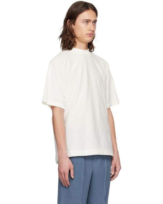 T-shirt release-t 2 blanc Homme Plissé Issey Miyake pour homme en coloris White