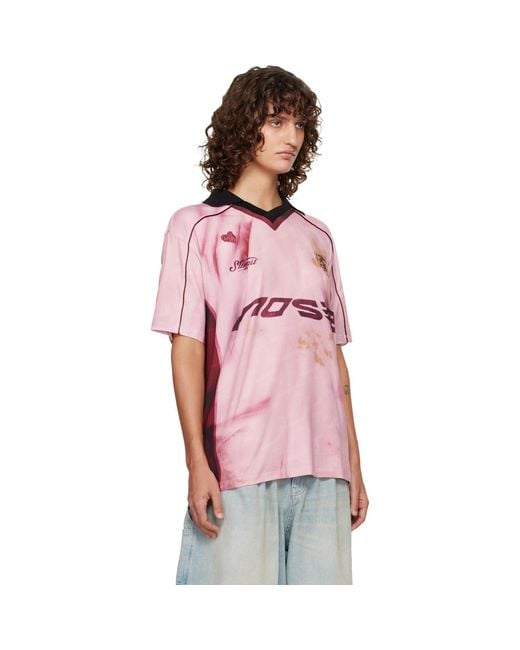 ANDERSSON BELL Pink Printed Football Jersey T-Shirt
