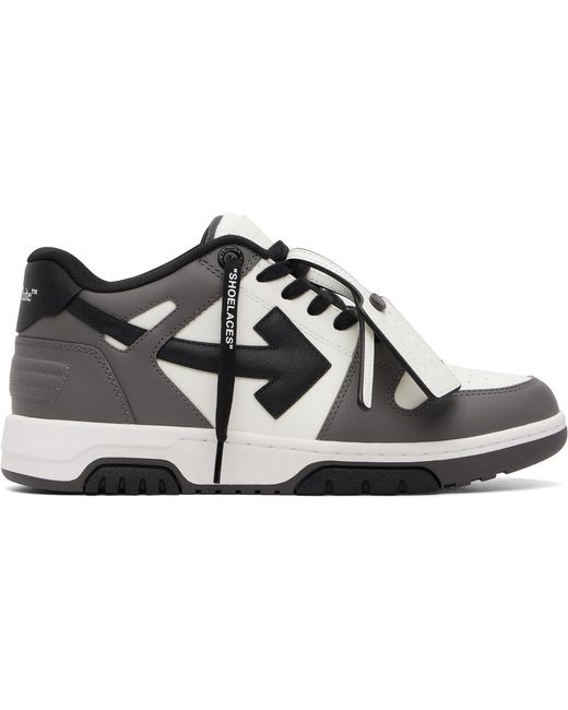 Off-White c/o Virgil Abloh Black Out Of Office Calf Leather Sneakers for men