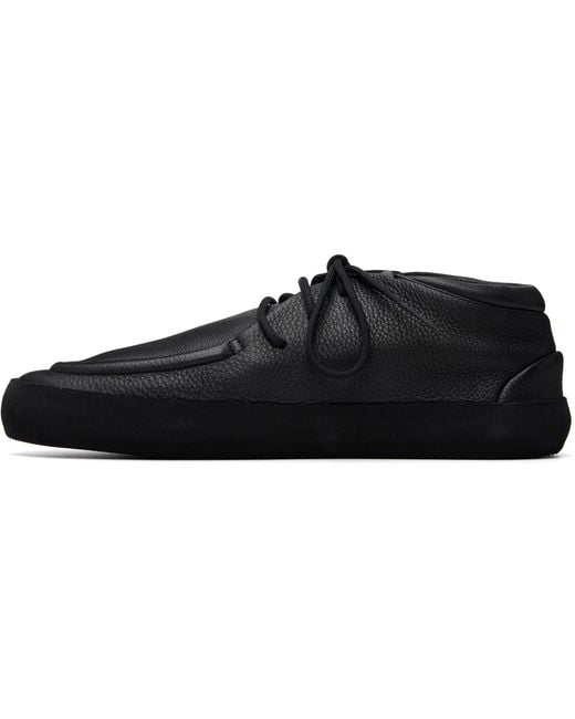 MARSELL Gomme Black Guarnello Leather Derbys for men
