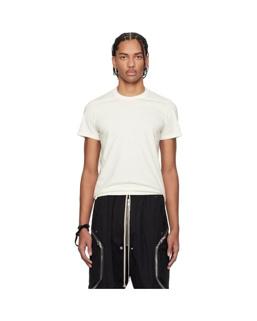 Rick Owens Black Off- Temple Short Level T-Shirt for men