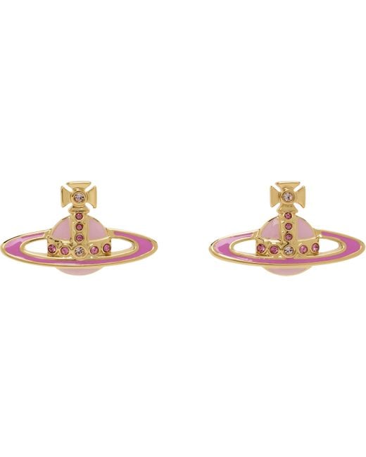 Vivienne Westwood Black Small Neo Bas Relief Earrings