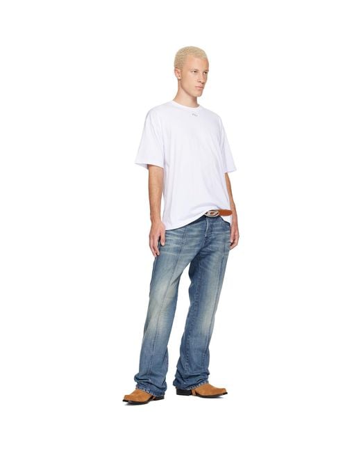 DIESEL White T-Boxt-Dco T-Shirt for men