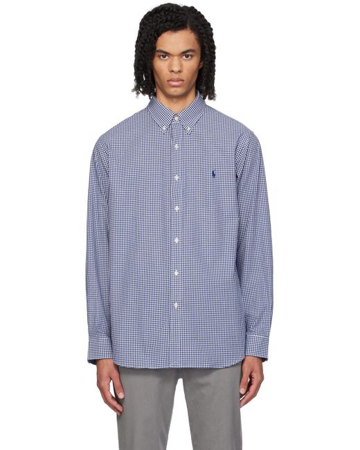 Polo Ralph Lauren Purple Gingham Shirt for men