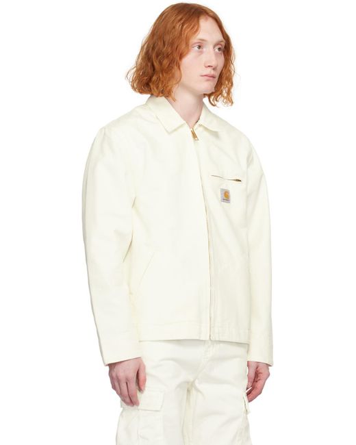 Carhartt White Detroit Jacket for men