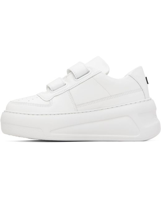 Acne Black Velcro Strap Platform Sneakers for men
