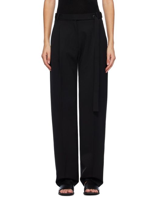 St. Agni Black Belted Trousers
