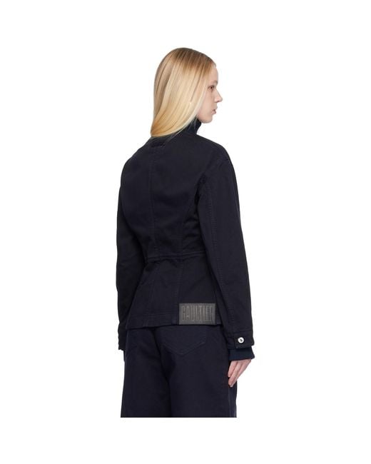 Jean Paul Gaultier Blue 'The Slit' Denim Jacket