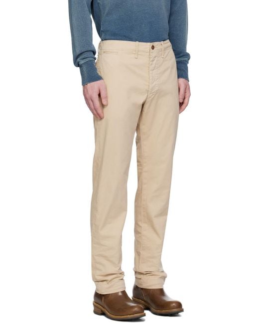 Pantalon de style militaire RRL pour homme en coloris Blue