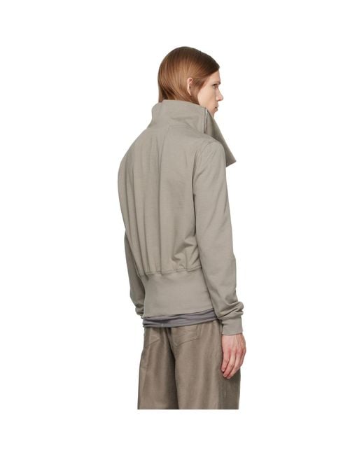 Rick Owens Gray Tower Bauhaus Jogger Jacket for men
