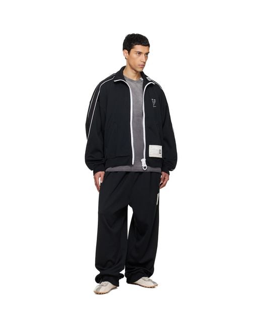 Maison Mihara Yasuhiro Black Amateur Sewn Like Track Jacket for men