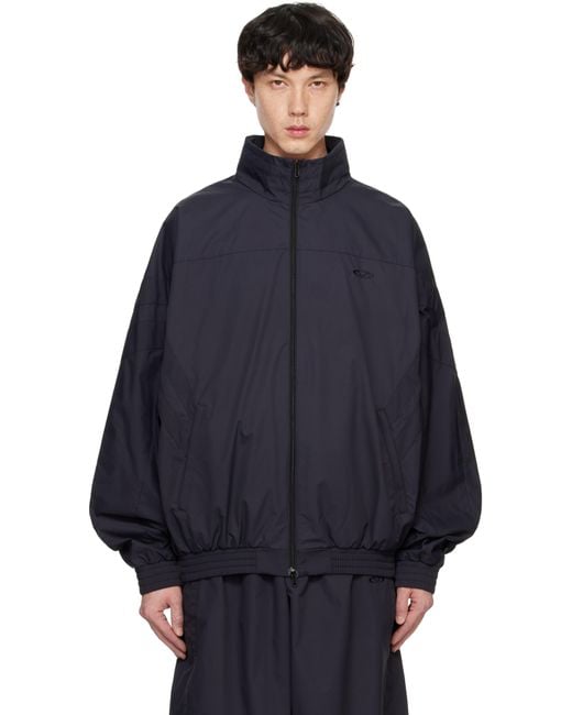 Vetements Blue Oval Logo Track Jacket for men