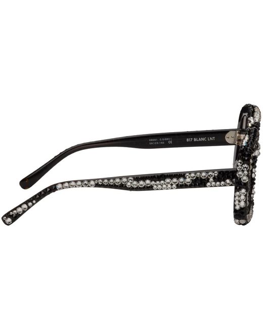 Doublet Black 817 Blanc Lnt Edition Decorated Frame Sunglasses for men