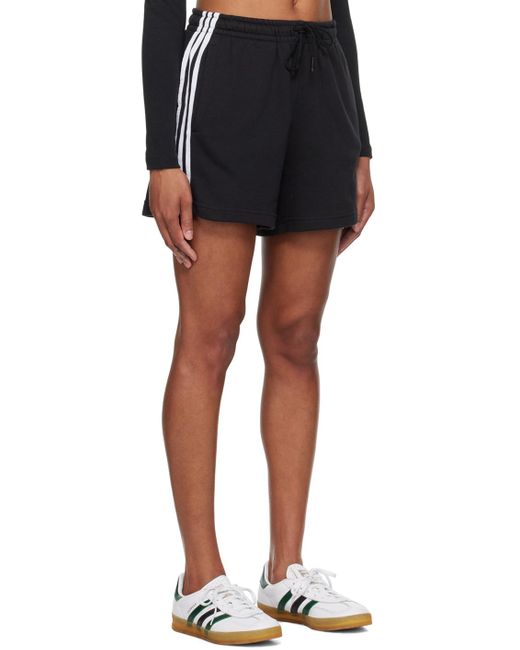 Adidas Originals Black 3-Stripes Shorts