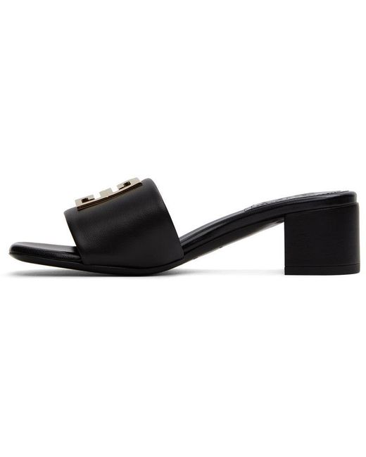 Givenchy Black 4g Mules