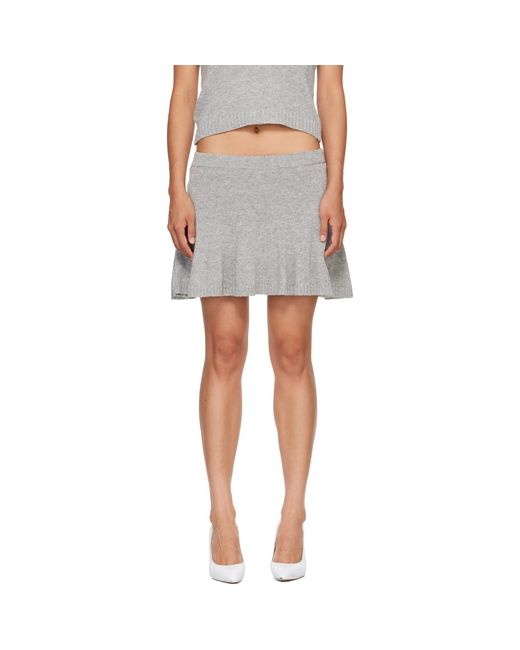 GIMAGUAS Gray Sindi Miniskirt