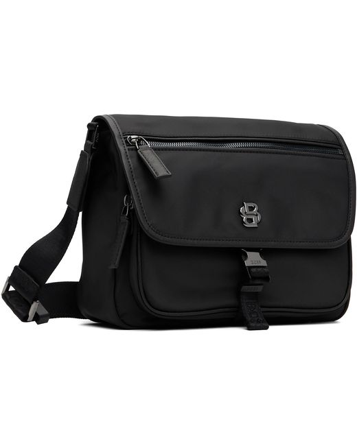 Boss Black Twill Crossbody Bag for men