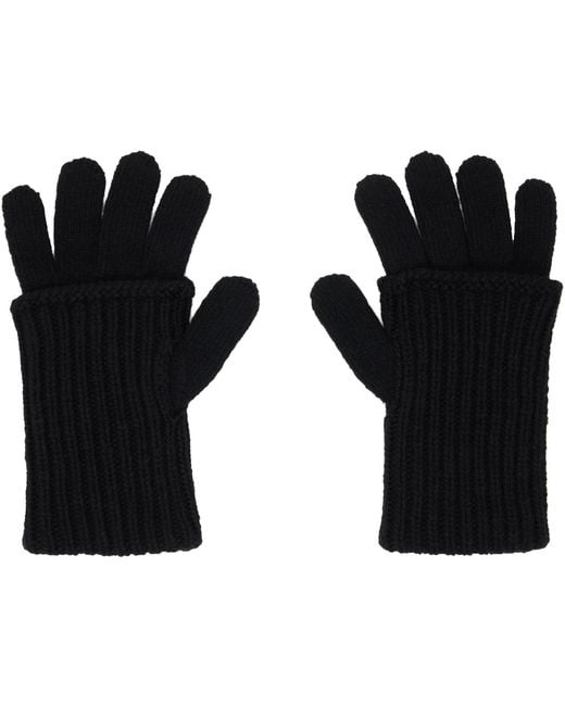 Our Legacy Black Fold Gloves for men