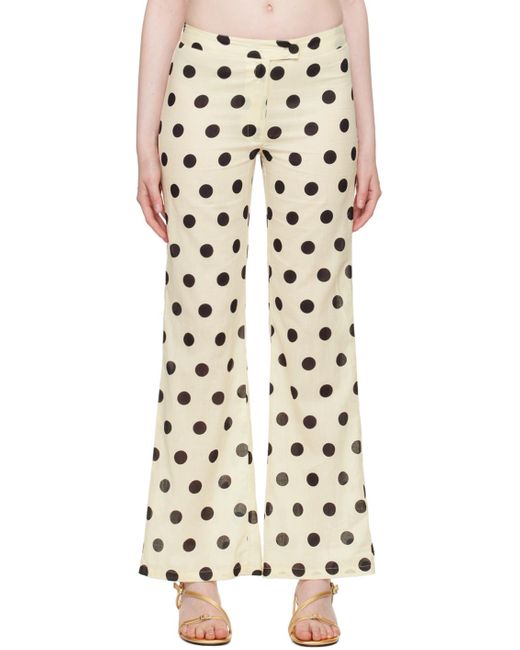 GIMAGUAS Off- Disco Trousers in Natural | Lyst