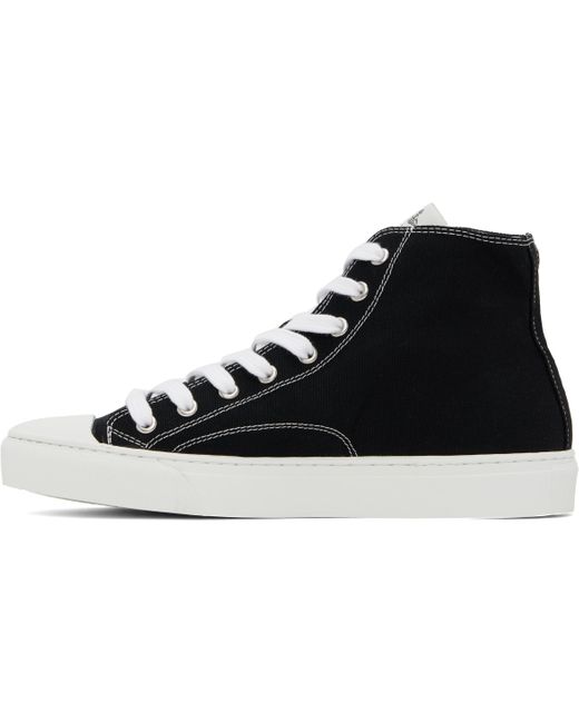 Vivienne Westwood ブラック Plimsoll キャンバス ハイカットスニーカー Black